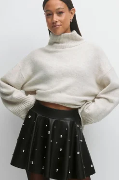 Pu mini skirt