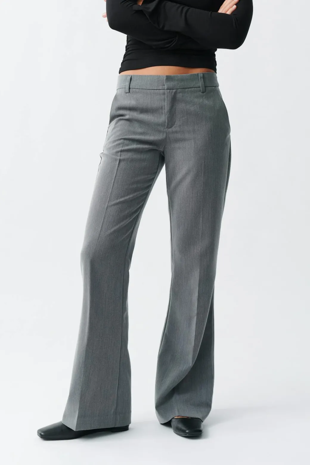 Relaxed bootcut trousers