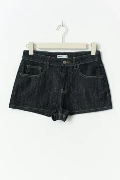 Rhinestone denim shorts
