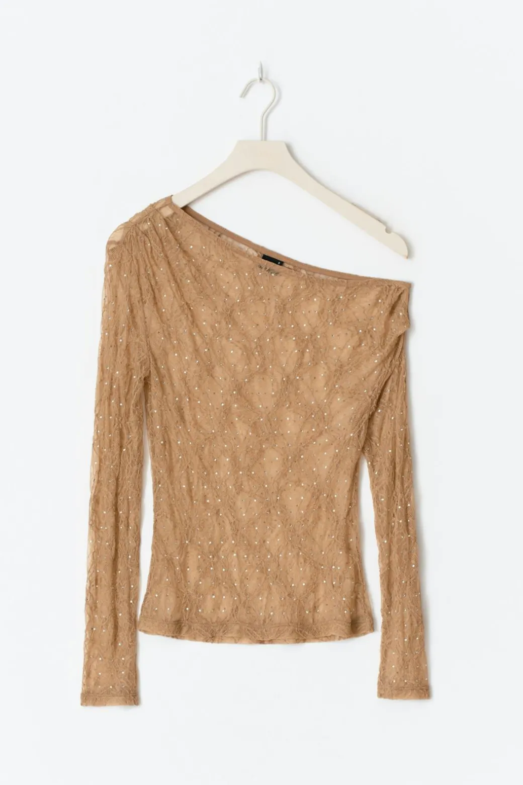 Rhinestone lace top
