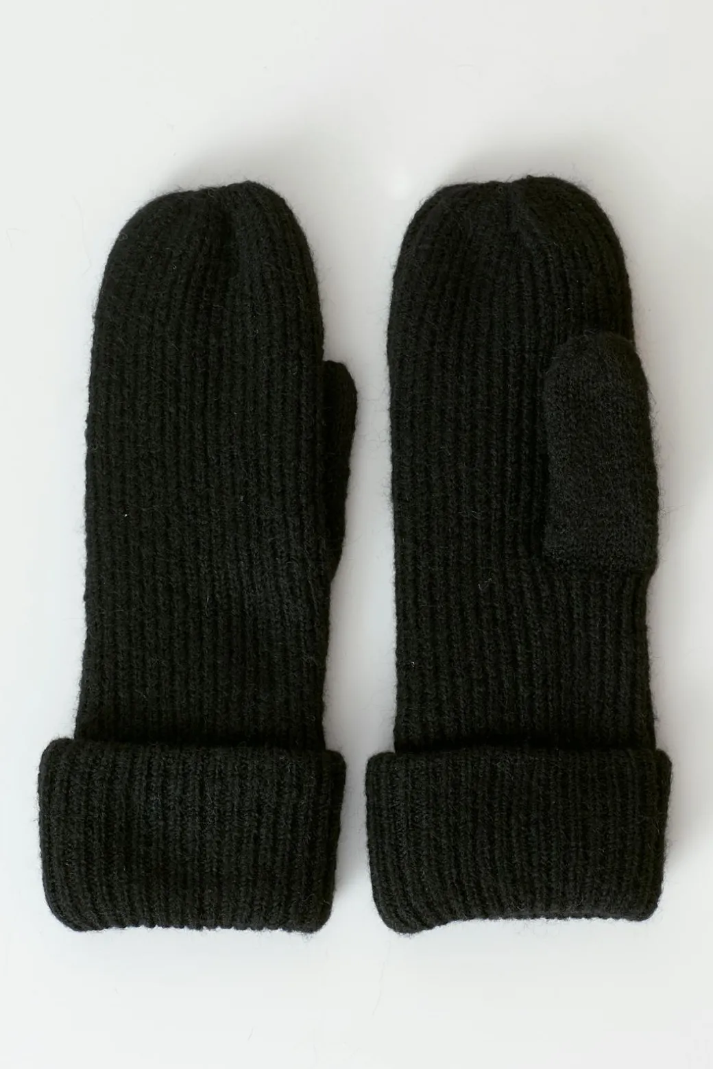 Rib mittens