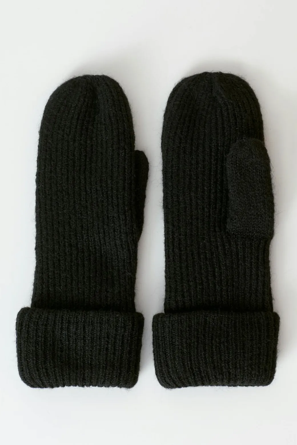 Rib mittens