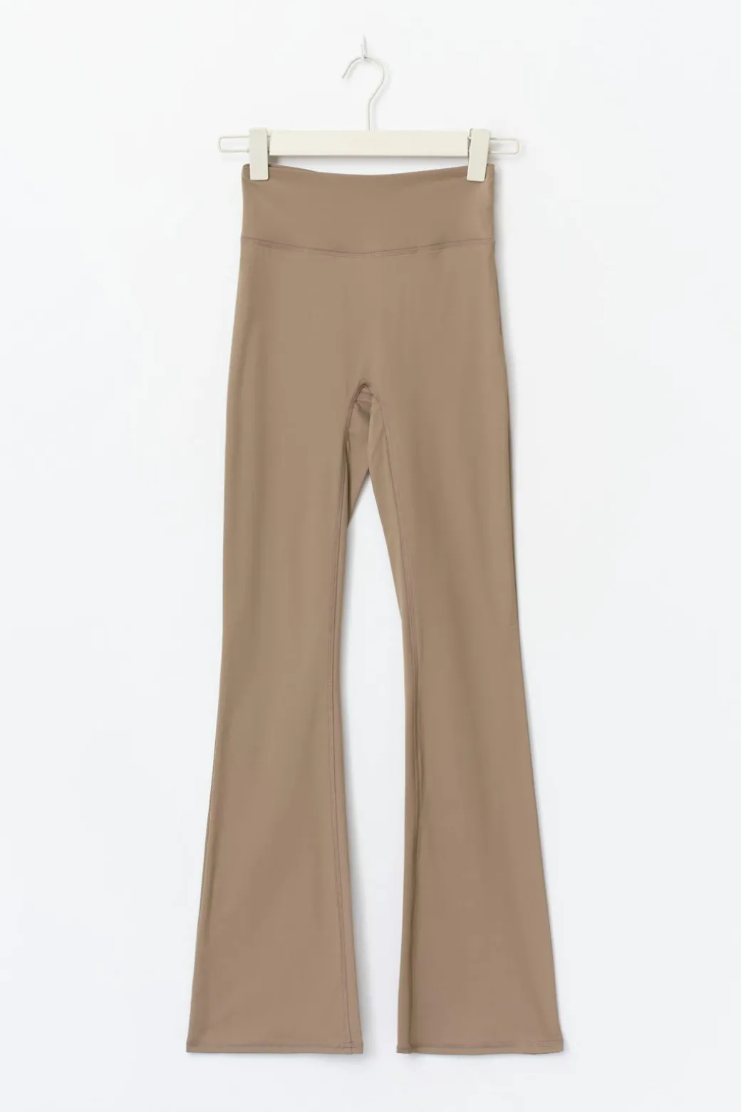 Ruched flare yoga tights