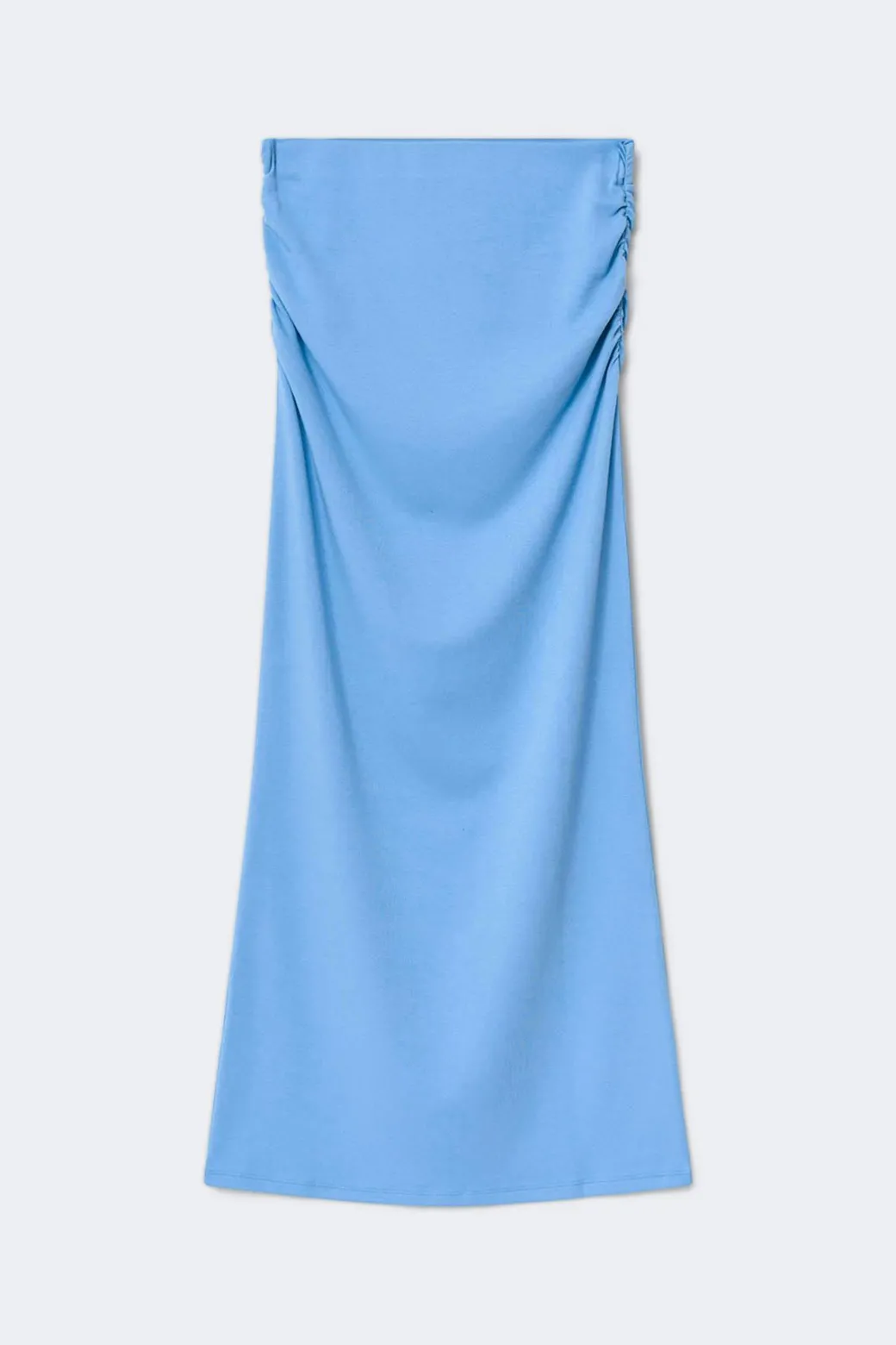 Ruched maxi skirt