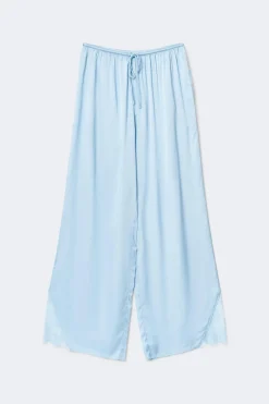 Satin loungewear trousers