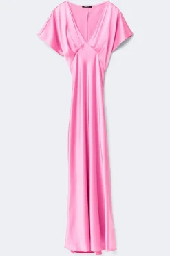 Satin maxi dress