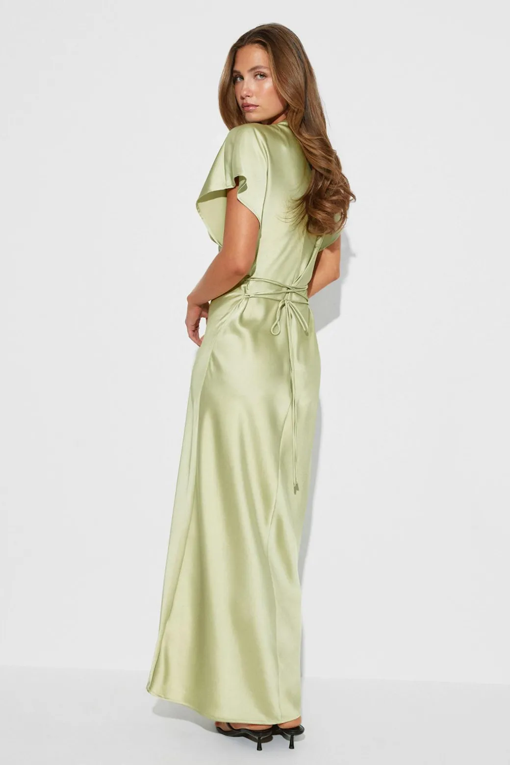 Satin maxi dress
