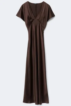 Satin maxi dress