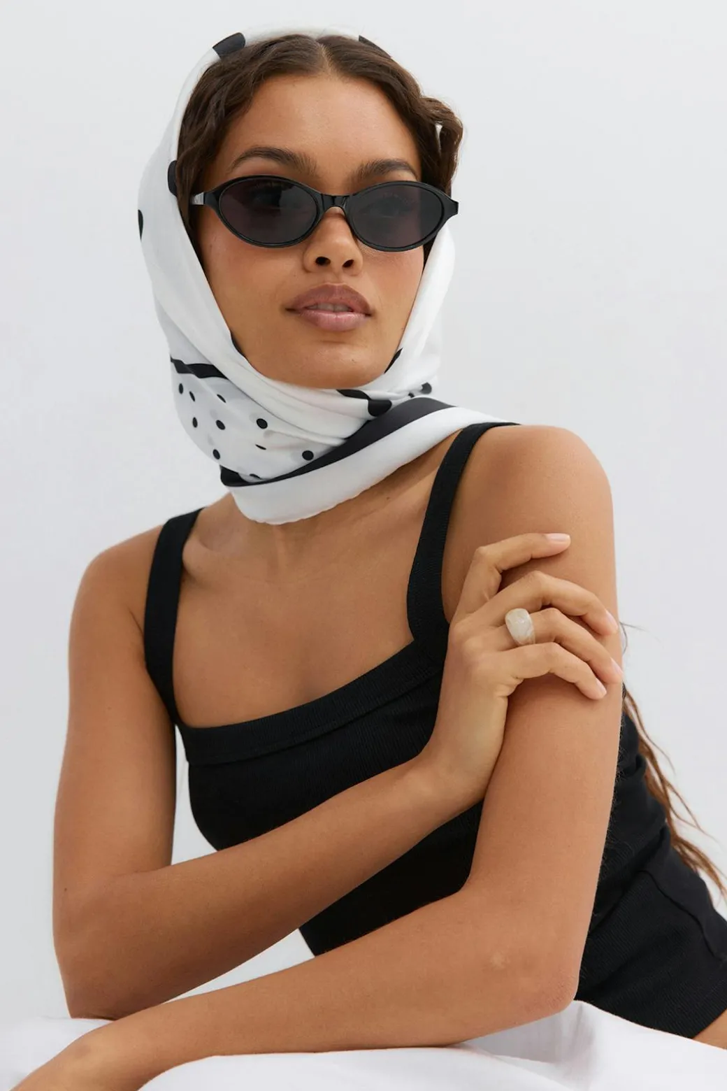 Satin scarf