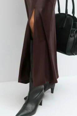 Satin skirt