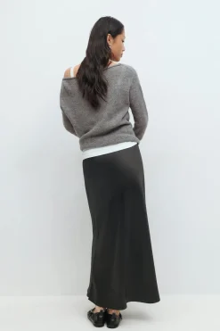Satin skirt