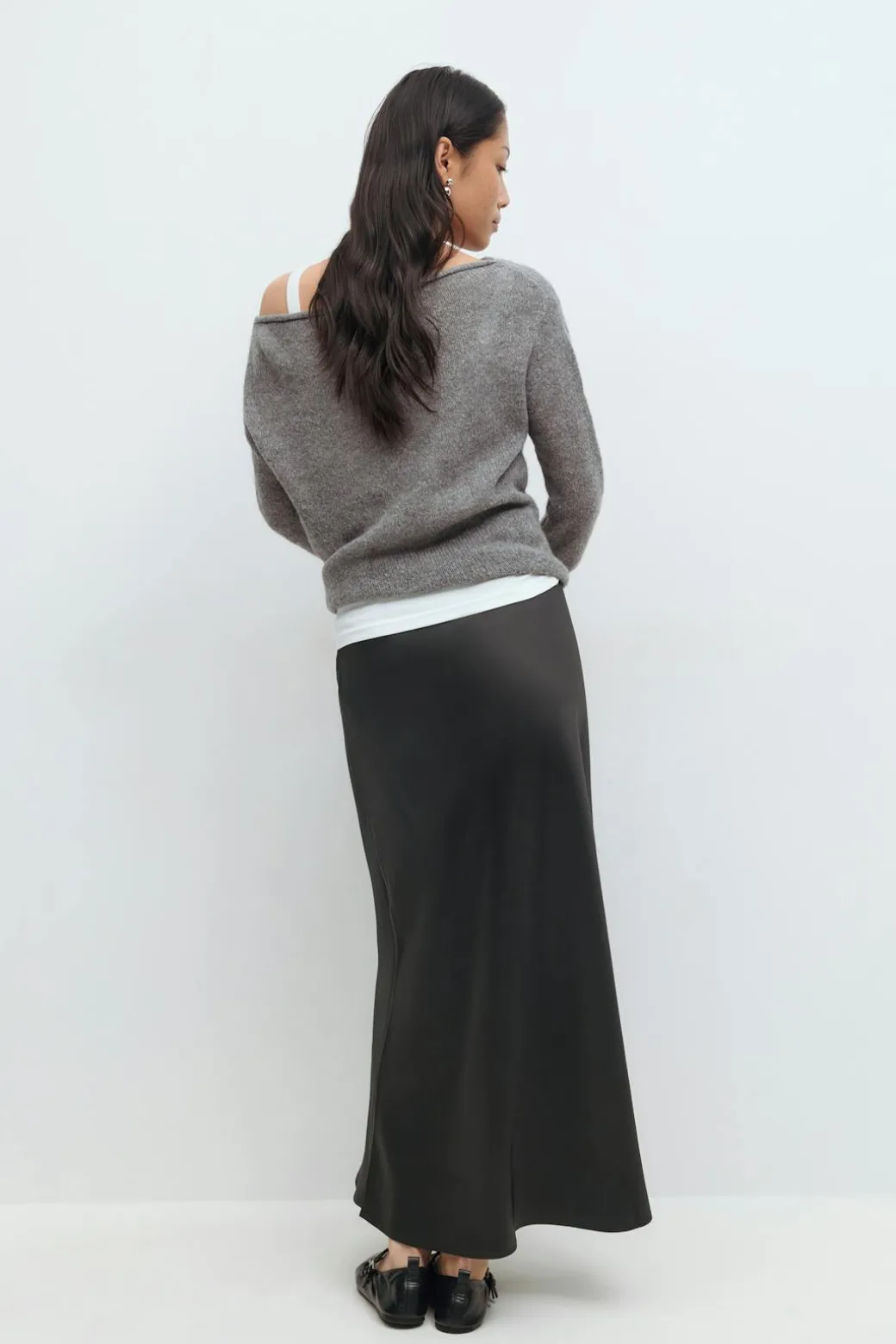 Satin skirt