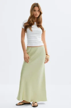 Satin skirt