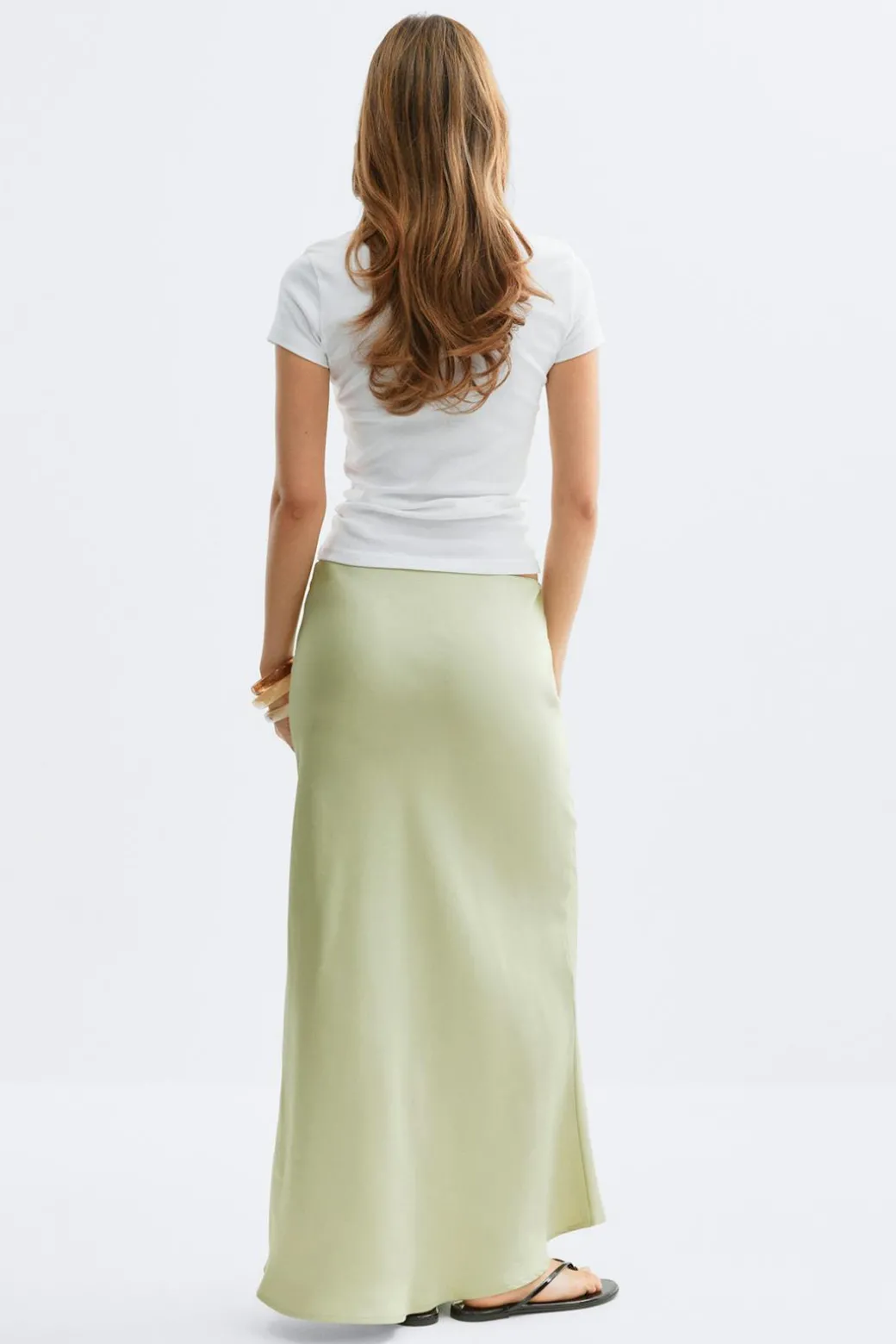 Satin skirt