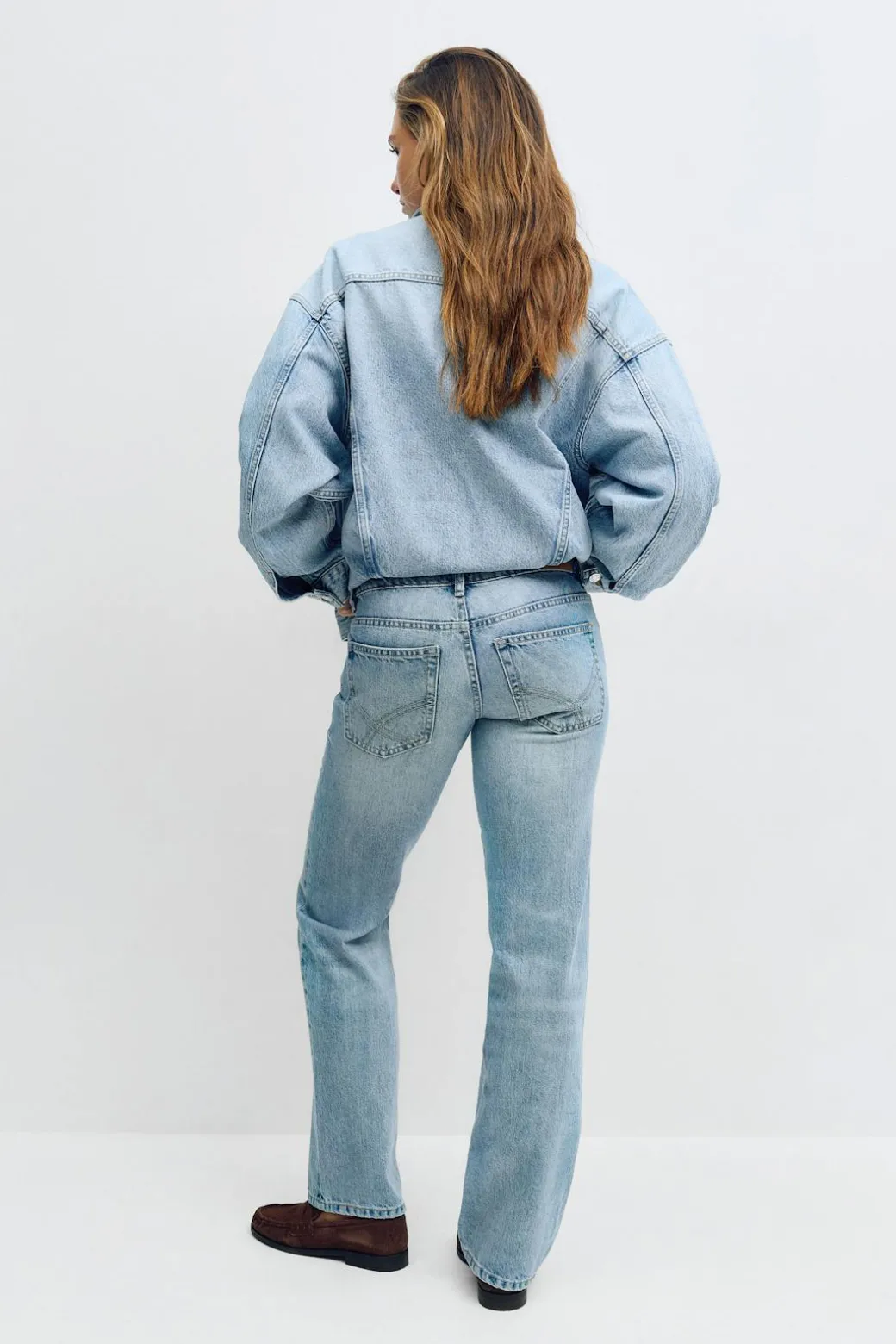 Scandi low straight jeans