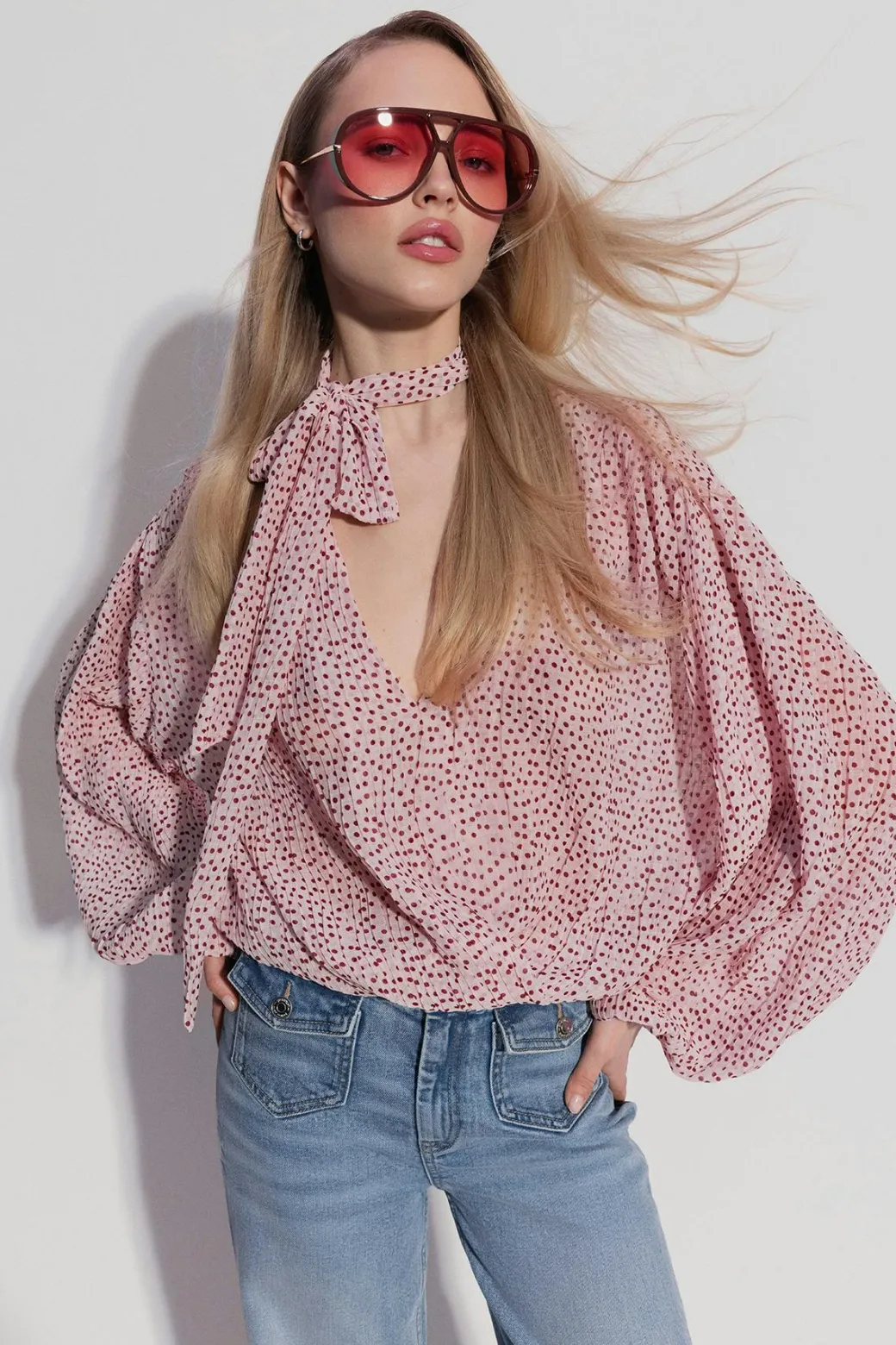 Scarf blouse