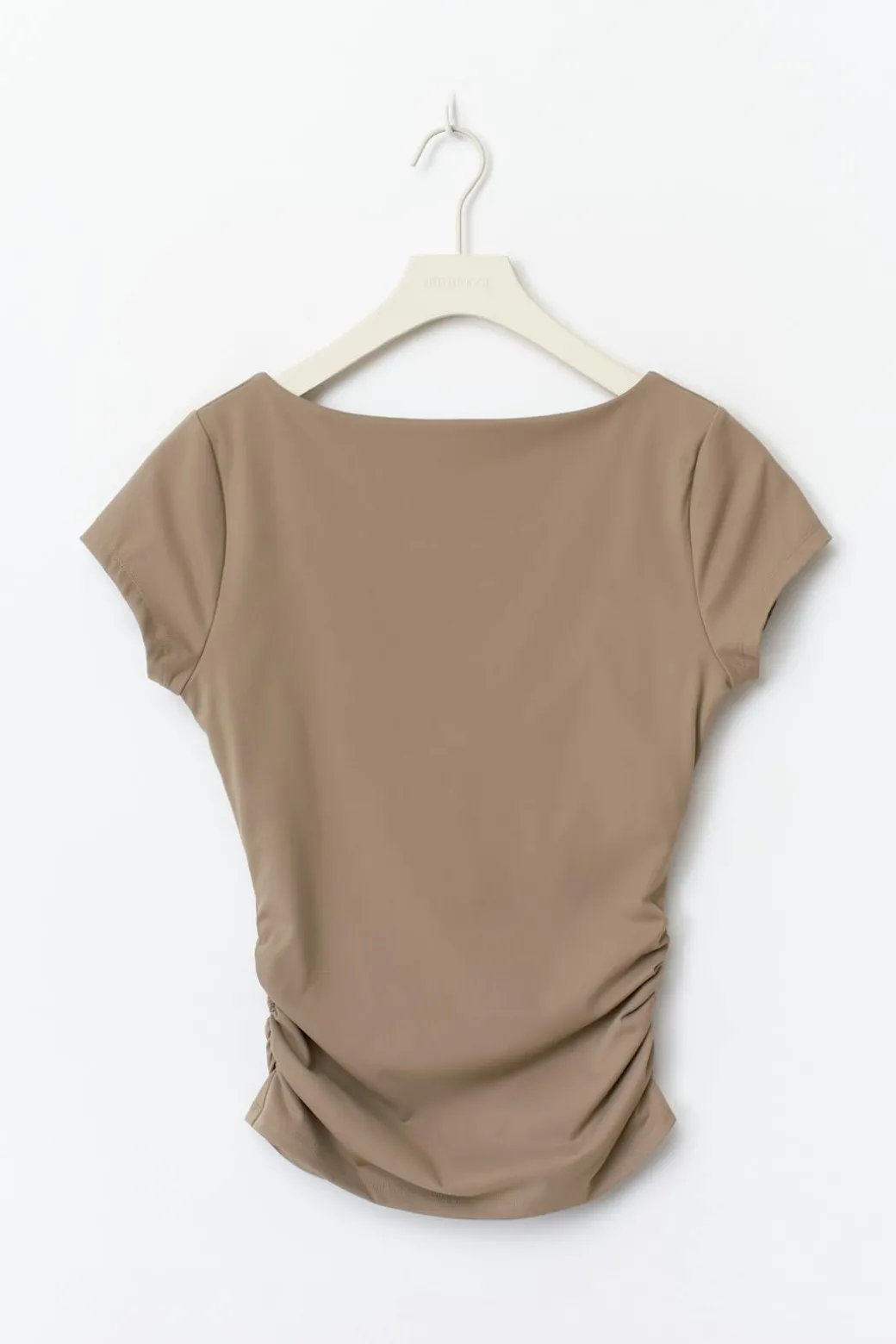 Scooped back yoga top