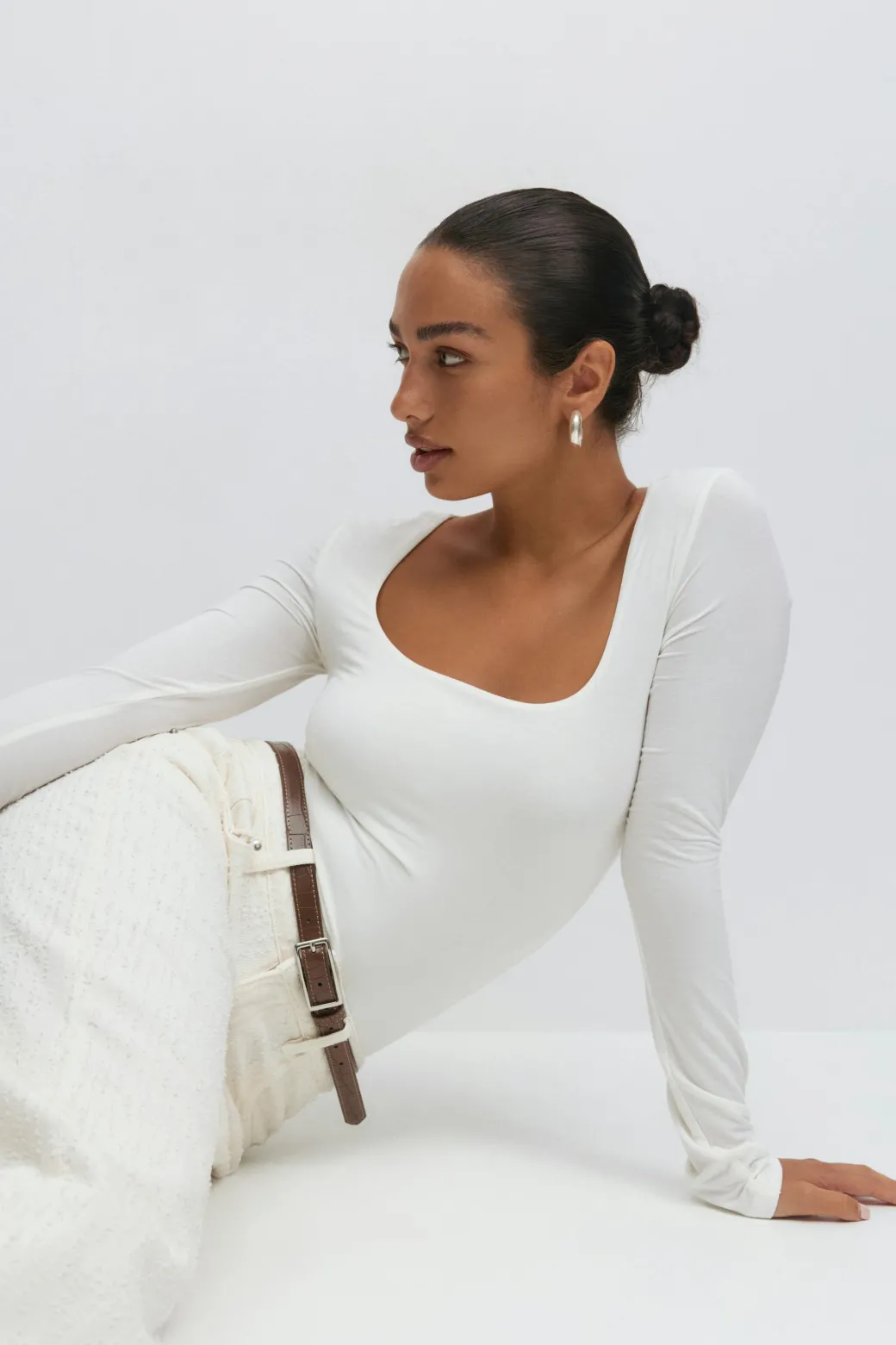 Scoop neck top