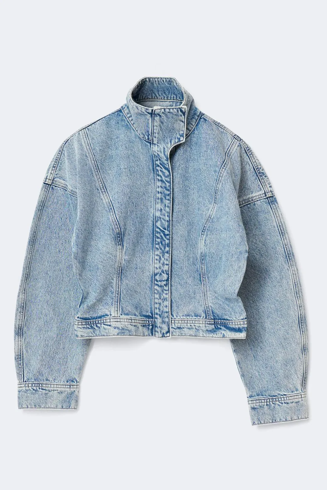 Sculpted denim jacket