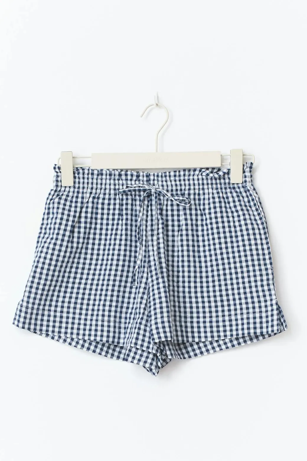 seersucker gingham shorts