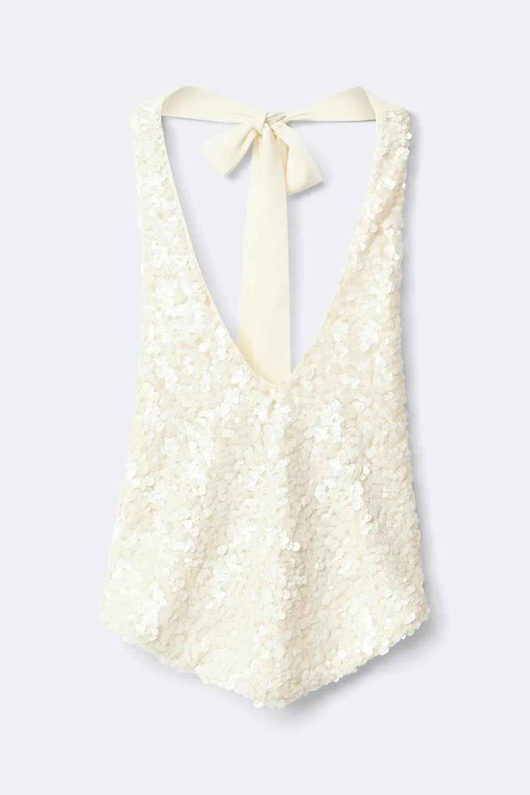 Sequin halterneck top