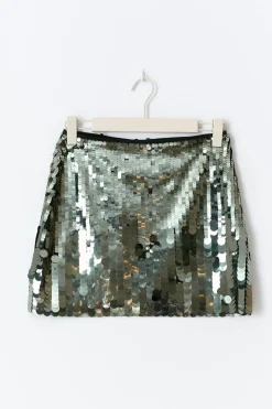 Sequin mini skirt