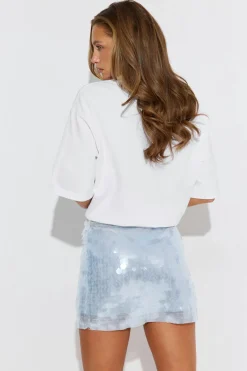 Sequin mini skirt