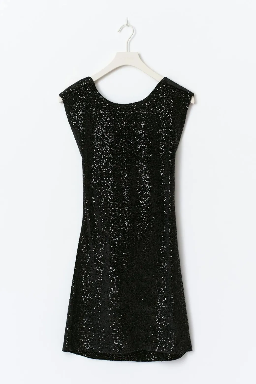 14+ sequin open back dress