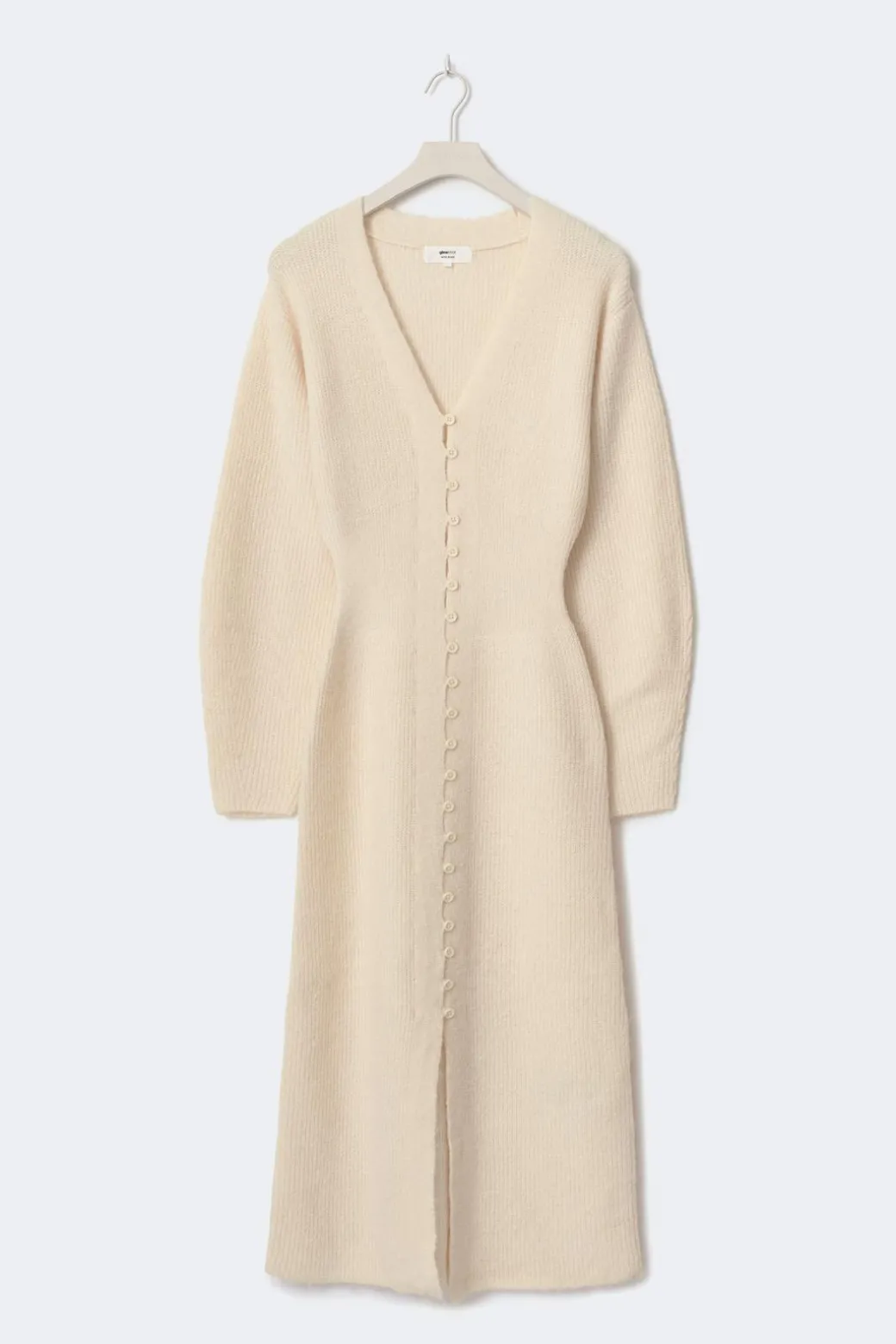 Shaped knitted dress