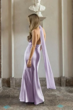 Shawl maxi dress
