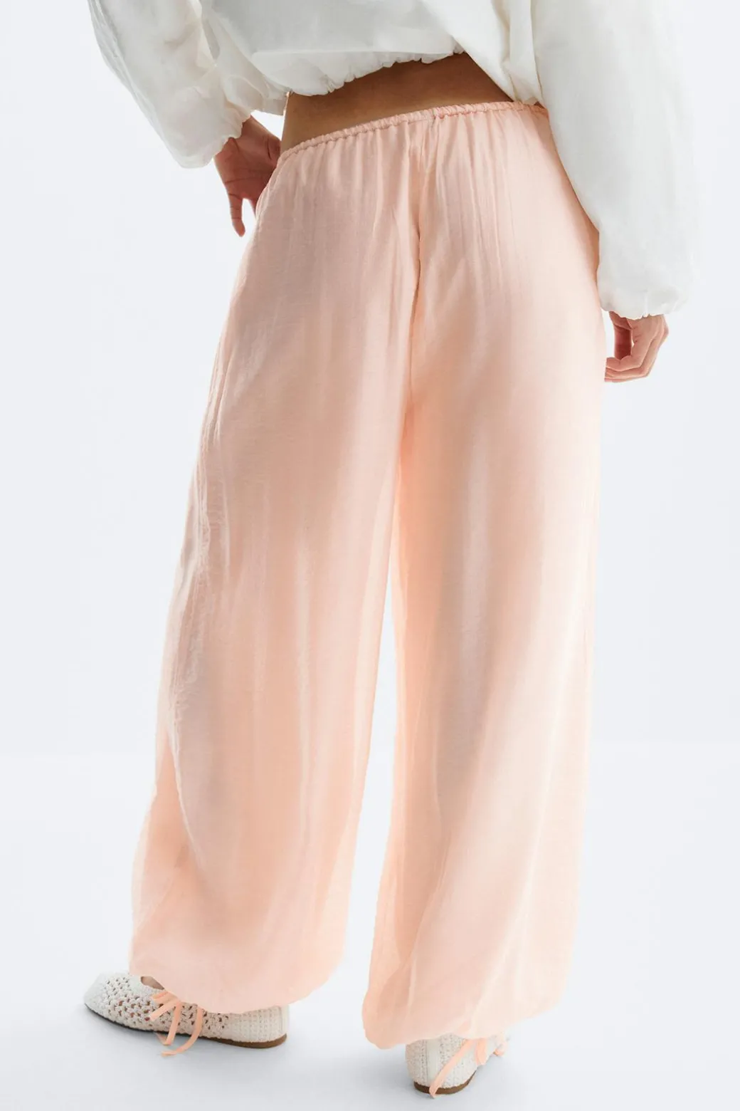 Sheer balloon trousers