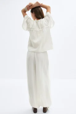 Sheer balloon trousers