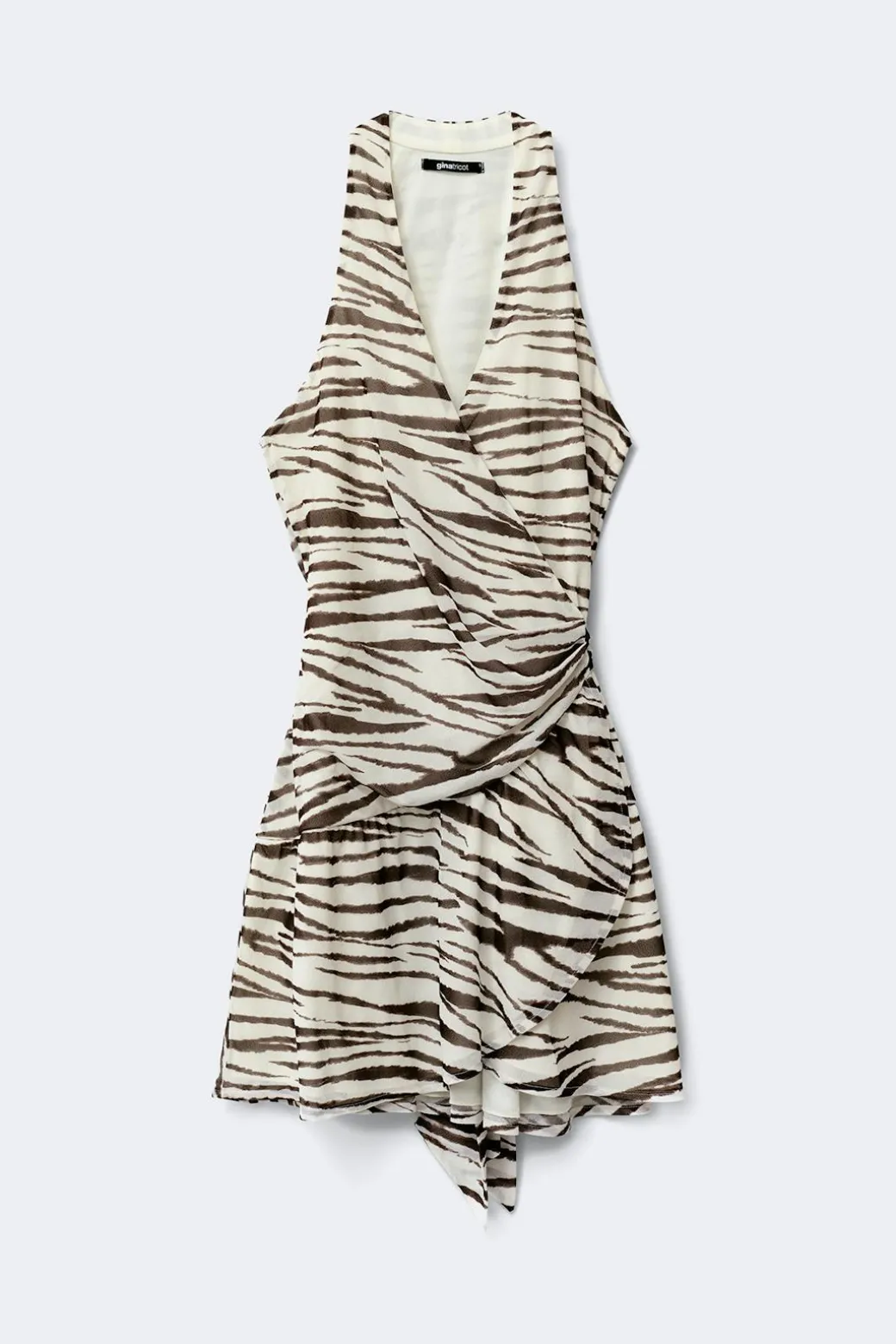 Sheer wrap dress