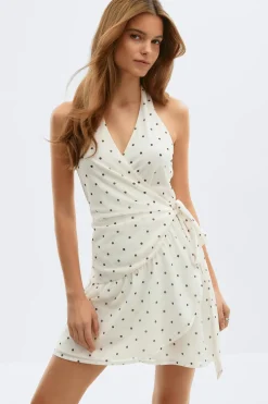 Sheer wrap dress