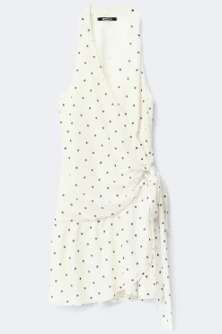 Sheer wrap dress