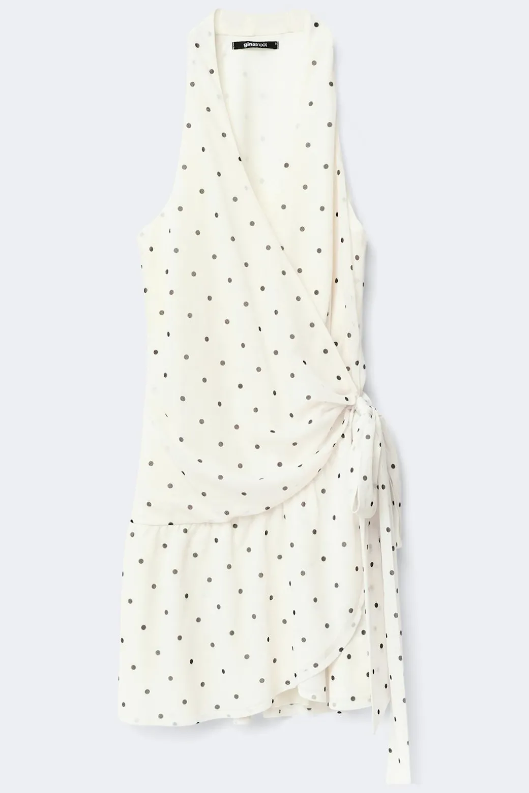 Sheer wrap dress