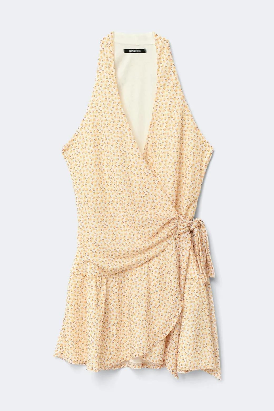 Sheer wrap dress
