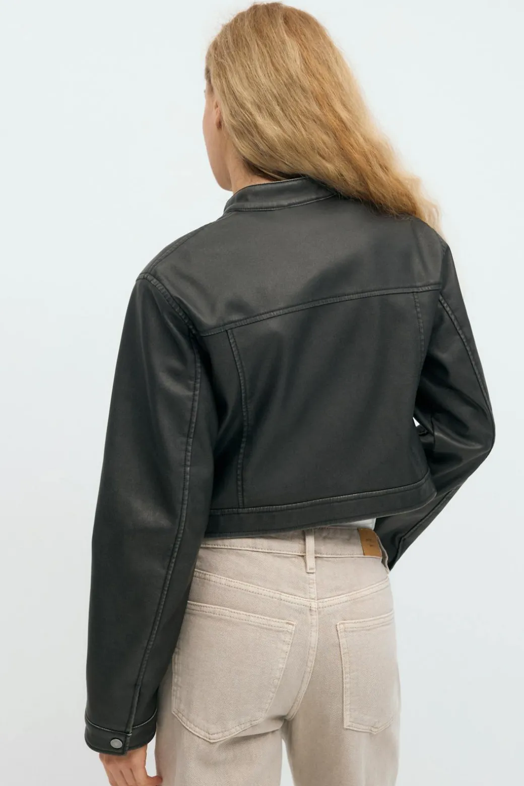 Short pu jacket