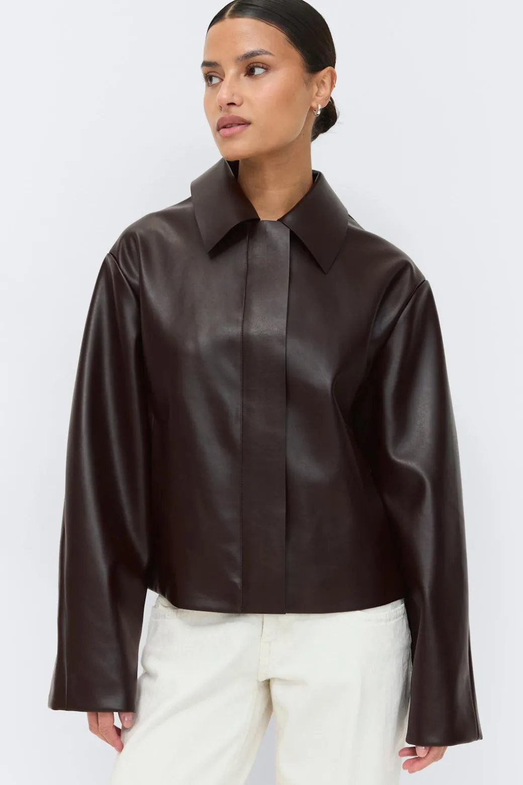 Short pu jacket