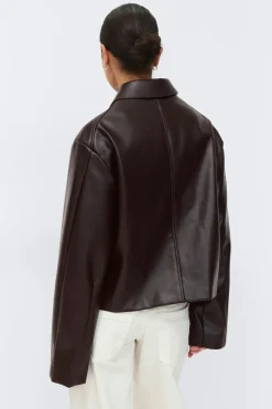 Short pu jacket