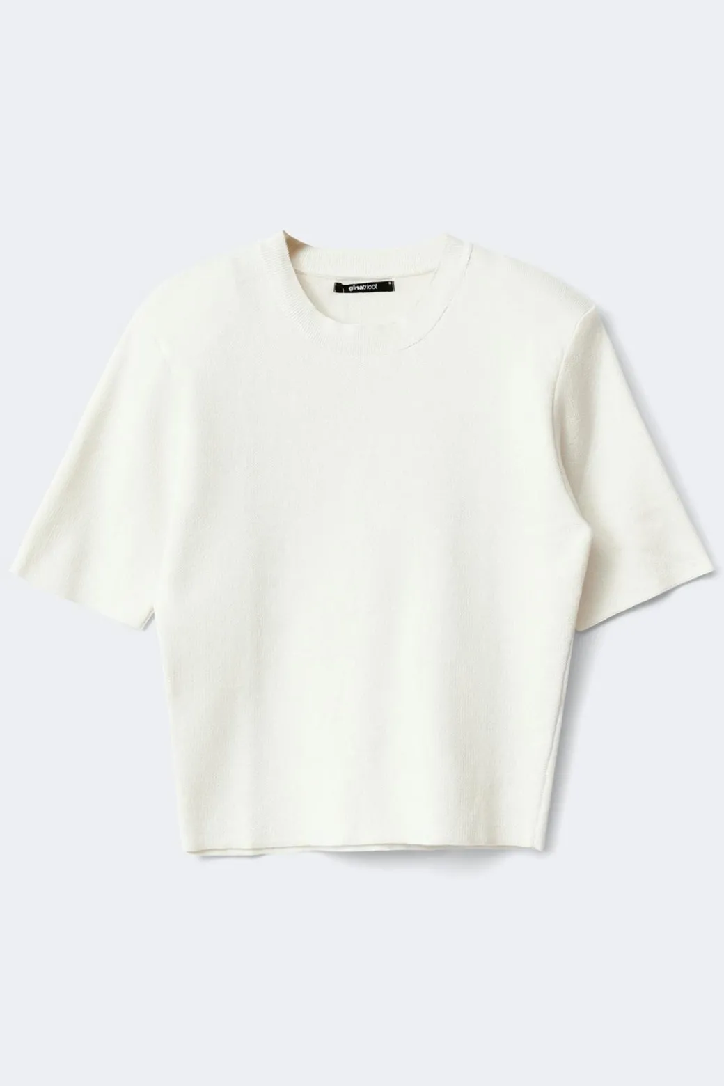 Shoulder pad knitted top