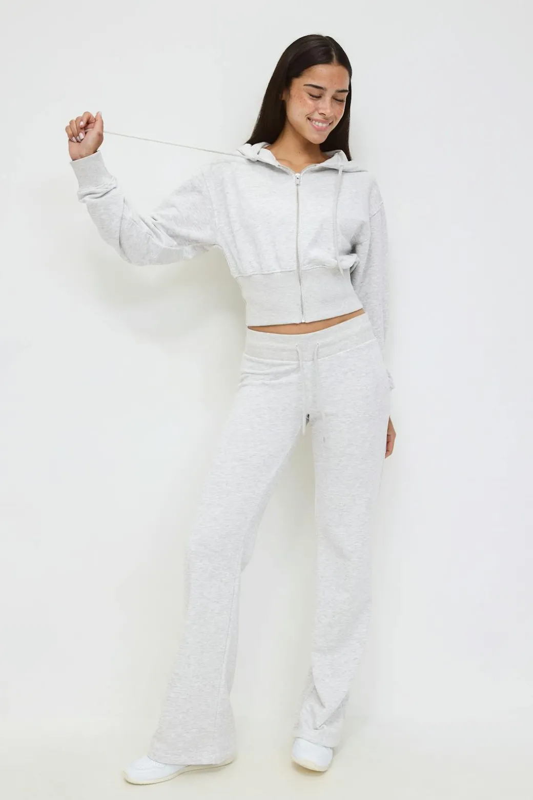 Slim fit zip hoodie