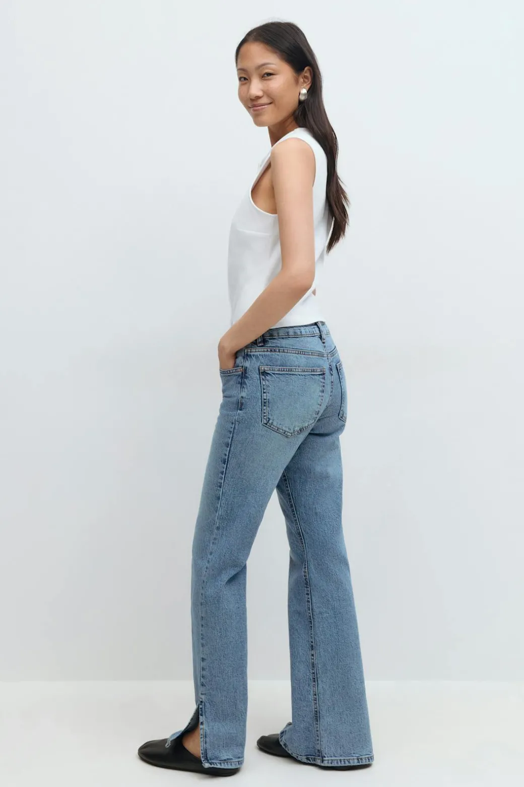 Slit jeans