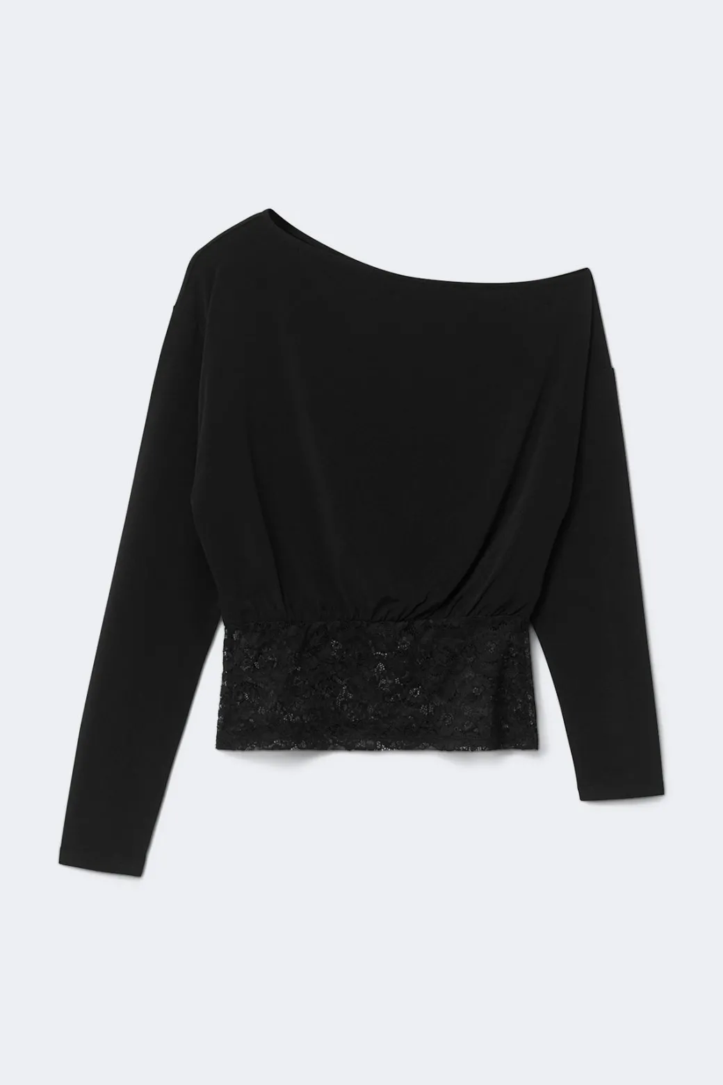 Slouchy lace top