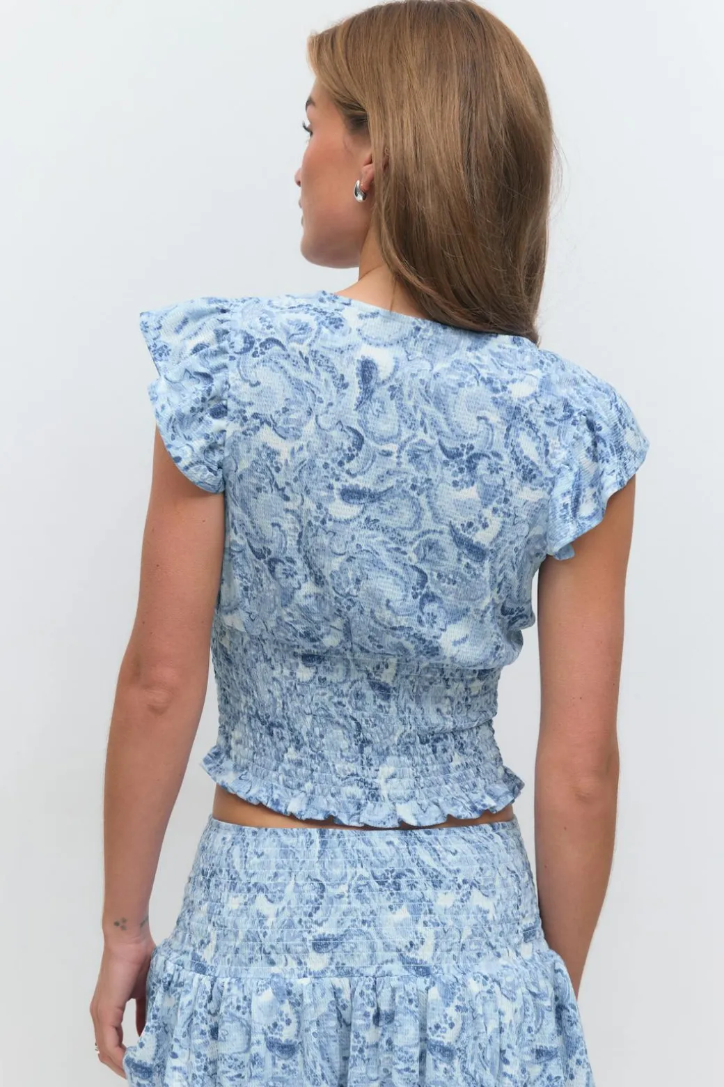 Smock frill top