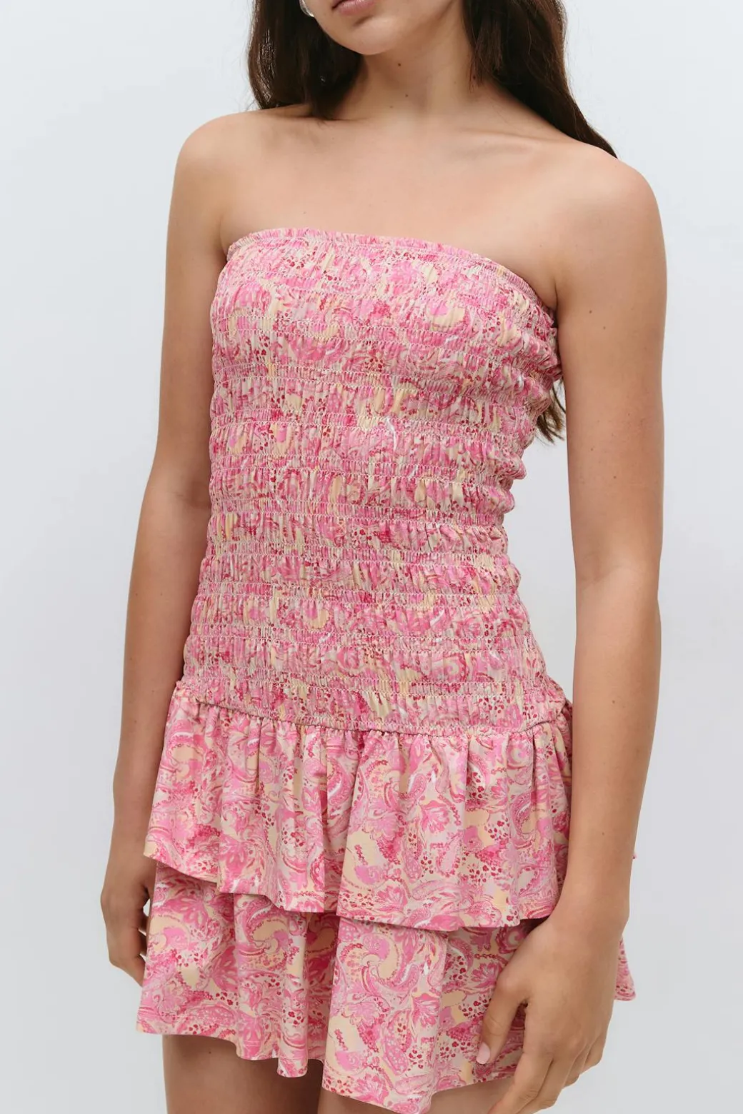 Smock tube dress