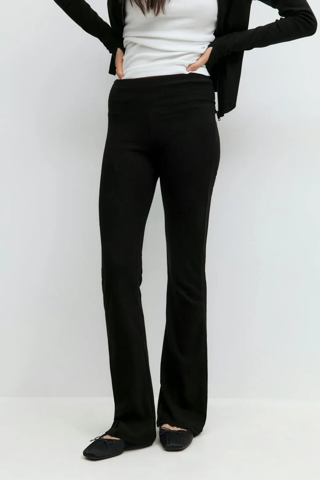 Soft flare trousers