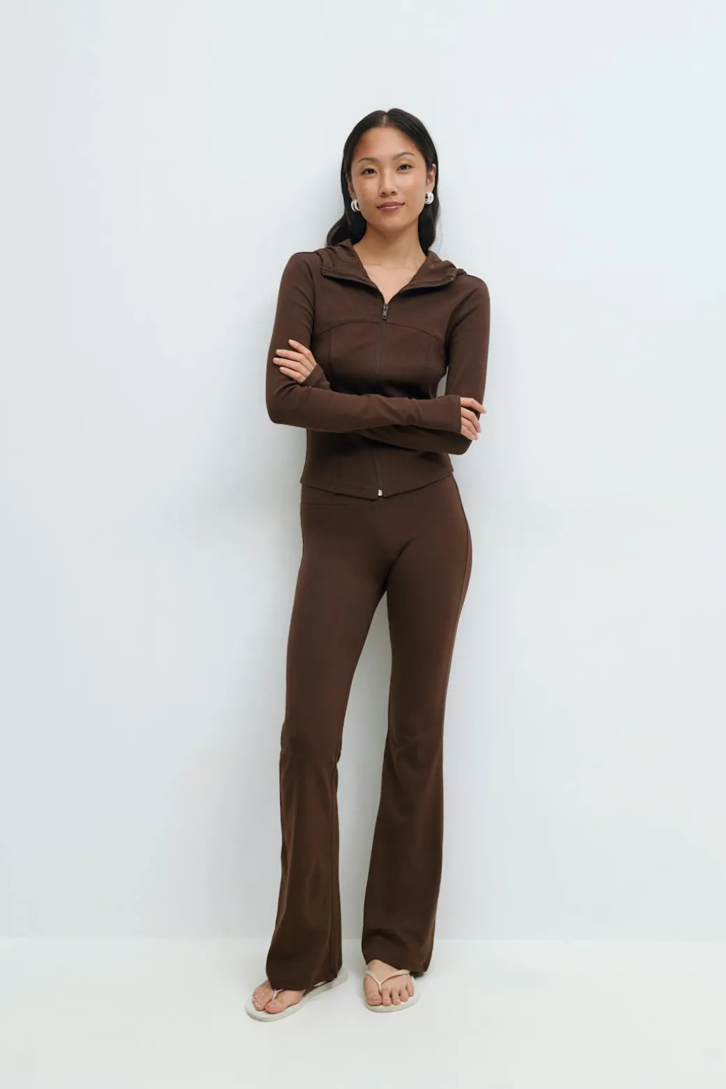 Soft flare trousers