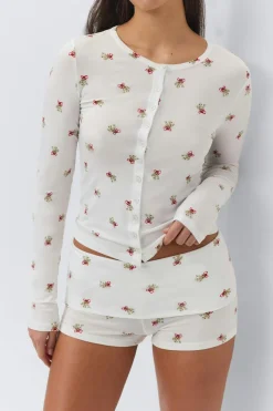 Soft folded loungewear shorts