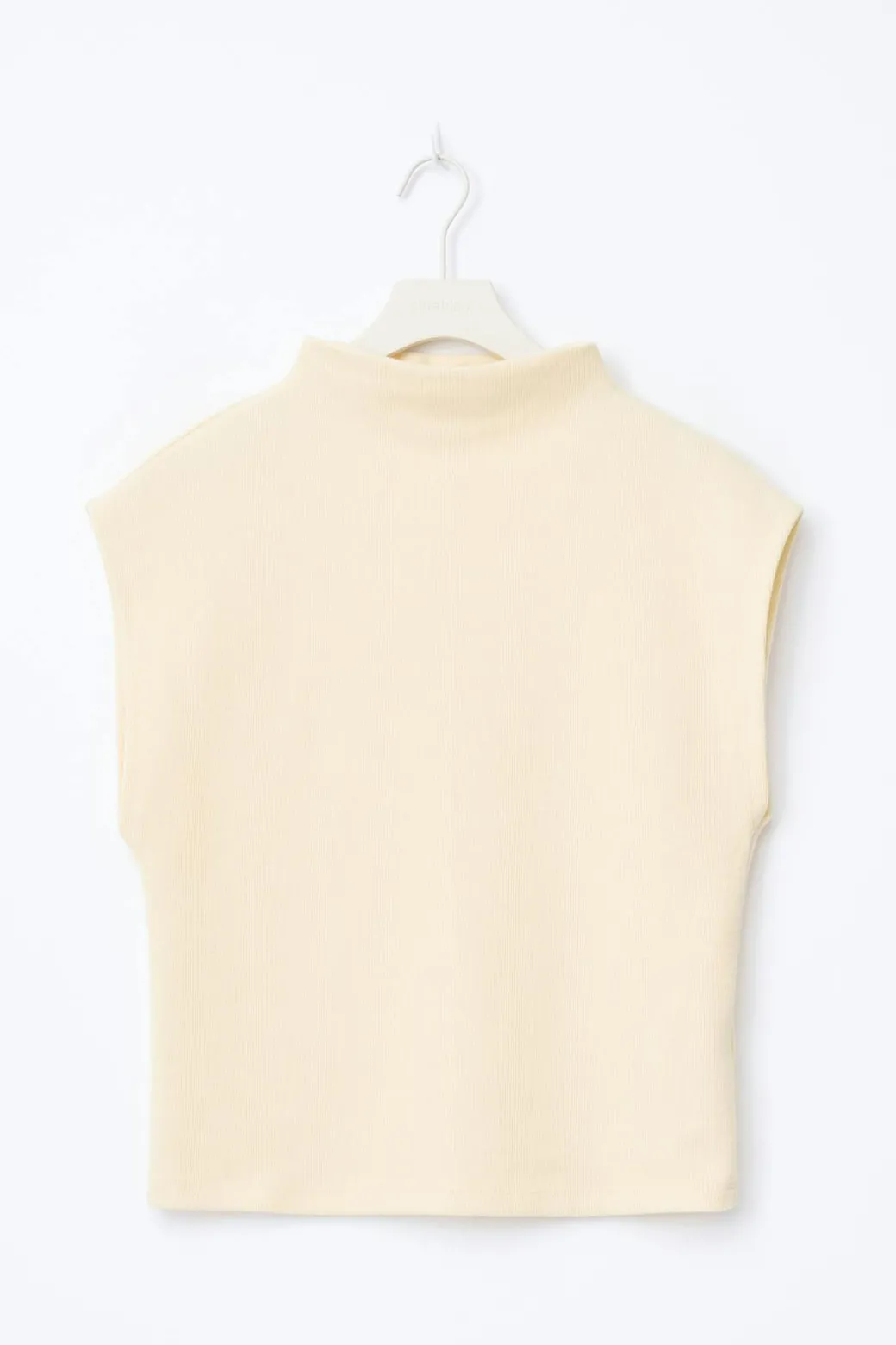 Soft funnel neck top